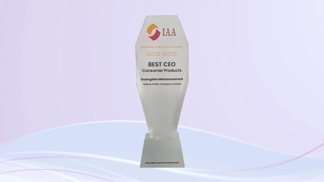 Best CEO, from the Investment Analysts Association (IAA) “IAA Awards for Listed Companies 2022-2023”